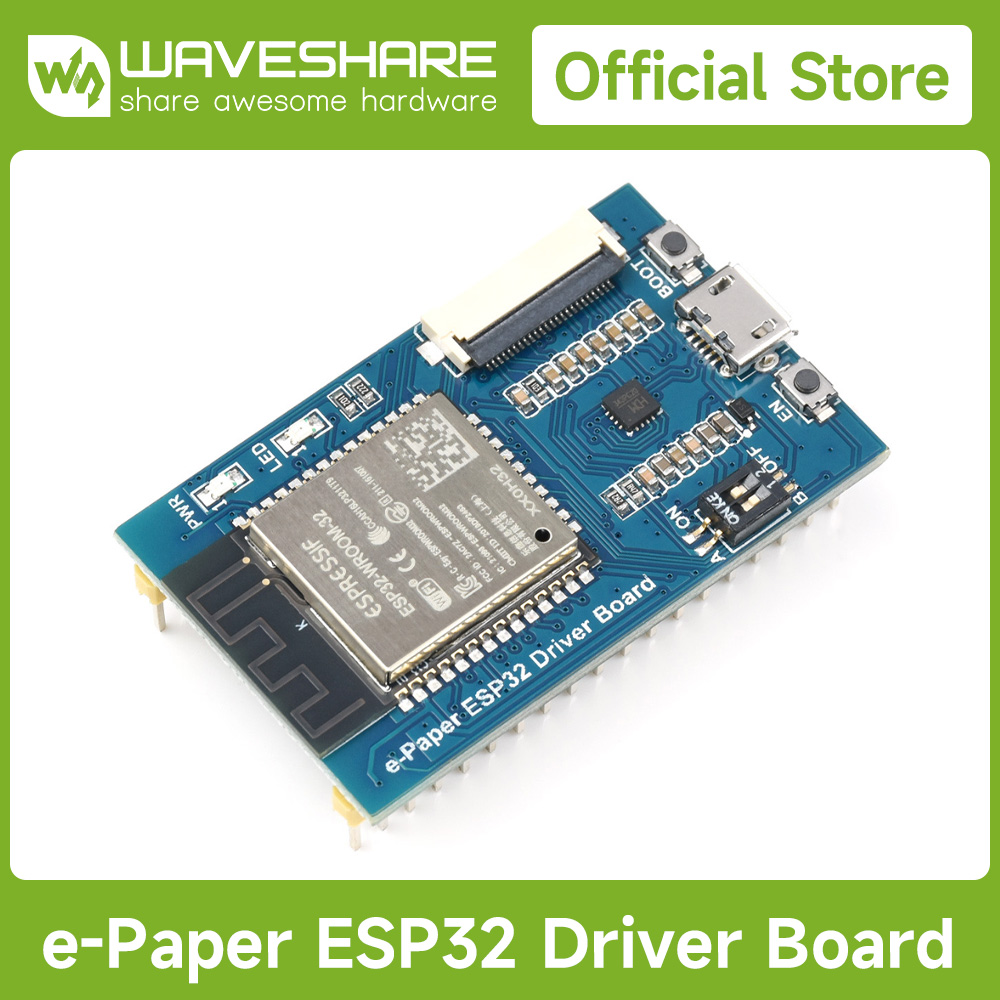Display Epaper 2.9 - لوحة تشغيل Waveshare ESP32 Epaper للوحات