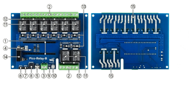 Relay 8 Channel Board - وحدة ترحيل Raspberry Pi، لوحة توسعة